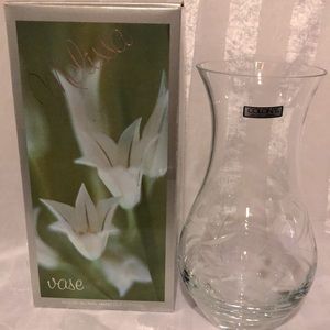 Vintage Colony Mouth Blown, Hand Cut Crystal Vase